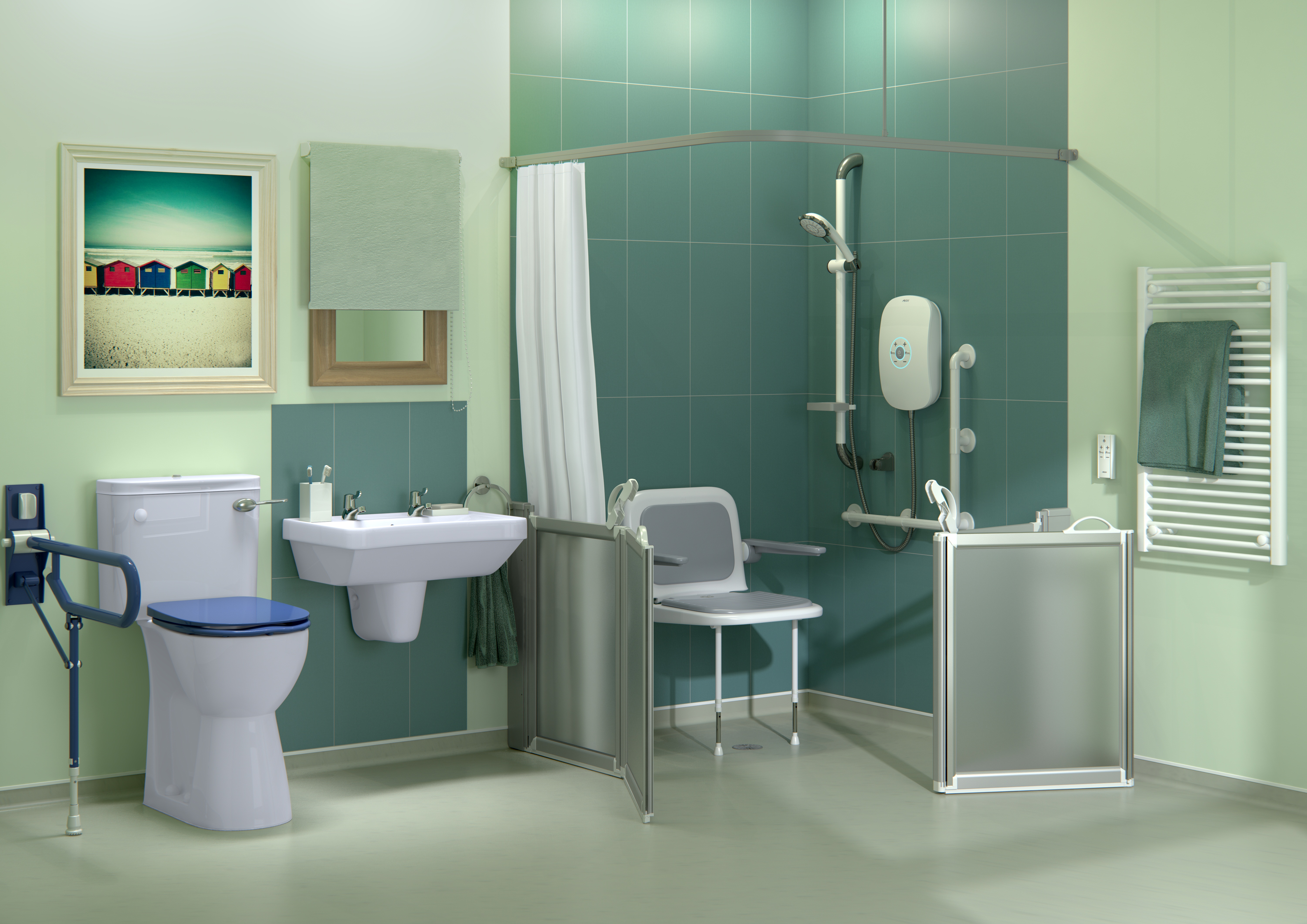 AKW offers an advanced range of showering solutions